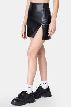 Adika Harlison Faux Leather Mini Skirt