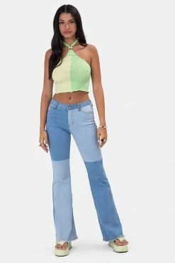 Adika Slushie Color-Block Halter Top OUTLET