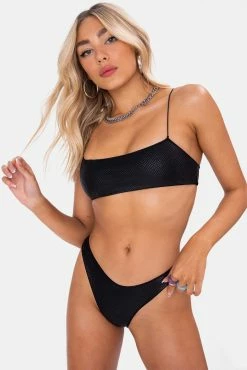 Adika OUTLET Python Square-Neck Bikini Top