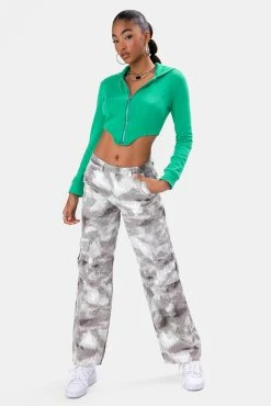 Adika Jenkins Corset-Style Zip Hoodie OUTLET