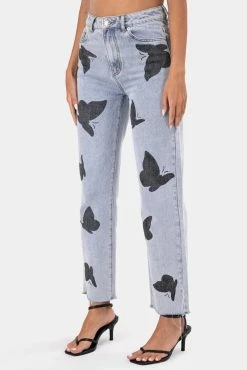 Adika OUTLET Butterfly Cropped Jeans | MOM