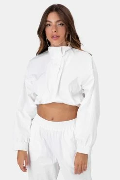 Adika Icy Cropped Nylon Track Top
