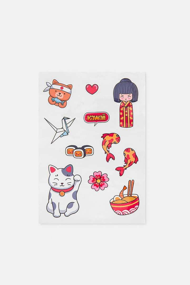 Brand new 🛒 Adika Accessories KAWAII Decorative Sticker Set ✨ 1 Adika Accessories KAWAII Decorative Sticker Set