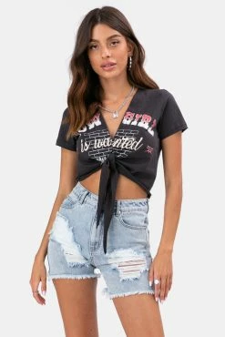 Adika Brick Front Knot Top