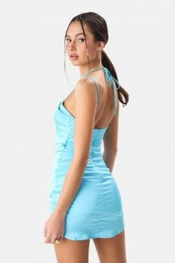 Buy ๐คฉ Adika Flipper Satin-Finish Mini ๐ Dress New ๐ Dresses ๐ 12 Adika Flipper Satin-Finish Mini Dress New Dresses