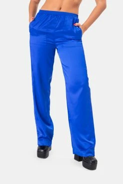 Adika Loreto Wide Satin-Finish Pants Clothing