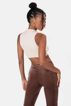 Adika Hazelwood Color-Block Crop Top