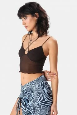 Adika Silverado Mesh Crop Top