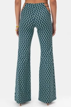 Adika Twisty Cut-Out Flared Pants OUTLET