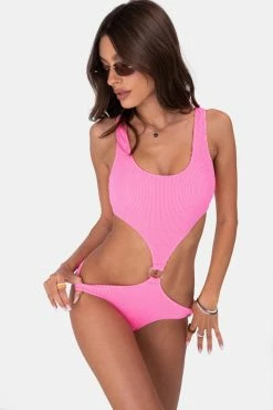 Adika OUTLET Shirred Cutout One Piece