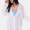 Adika Serenity Oversized Button-Down Shirt Tops