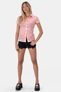 Adika Southern Low-Rise Denim Shorts