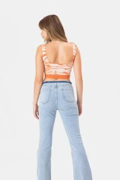 Best Pirce 🌟 Adika Kido Marble Print Knitted Crop Top 🥰 8 Adika Kido Marble Print Knitted Crop Top