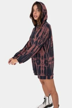 Adika Costello Tie-Dye Hoodie Dress