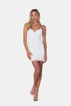 Adika Silverado Mesh Mini Dress New