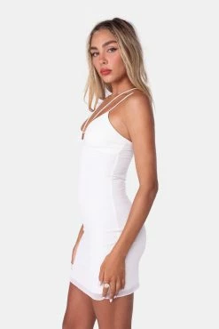 Adika Silverado Mesh Mini Dress New