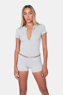 Adika New Out & About Zip Front Playsuit