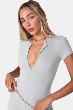 Adika New Out & About Zip Front Playsuit