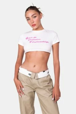 Adika Not Exclusive Cropped Tee