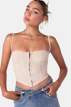 Adika New Tops Notorious Corduroy Corset Top