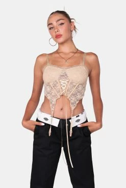 Adika Sweet Crush Lace Corset Top New