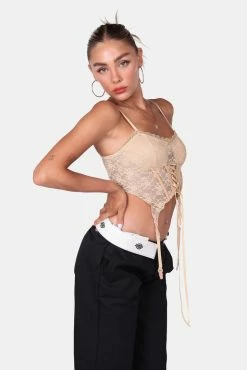 Adika Sweet Crush Lace Corset Top New