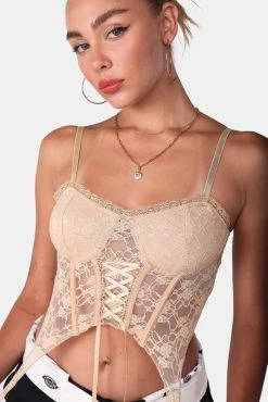 Adika Sweet Crush Lace Corset Top New