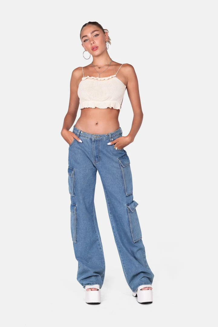 Best Pirce 💯 Adika Almond Knitted Crop Top 🔥 2 Adika Almond Knitted Crop Top