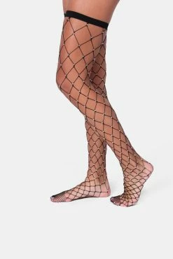 Adika Dominique Fishnet Knee Socks
