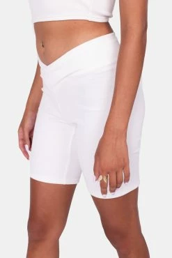 Adika Baster Wrap-Waist Ribbed Shorts New