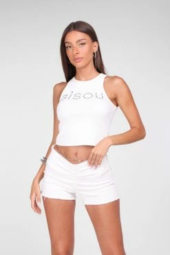 Adika Day Off Ruched Denim Shorts New