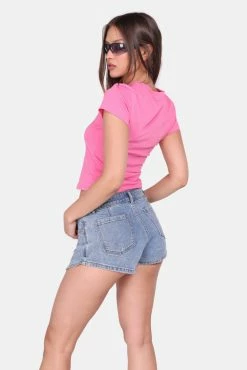 Outlet ⭐ Adika Issa Wrap Denim Skort New ⌛ 10 Adika Issa Wrap Denim Skort New