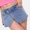 Adika Issa Wrap Denim Skort New