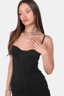 Adika Dominion Corset Mini Dress New