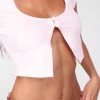 Adika Cutie Pie Button Crop Top