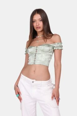 Adika Bridgeton Jacquard Off-Shoulder Top