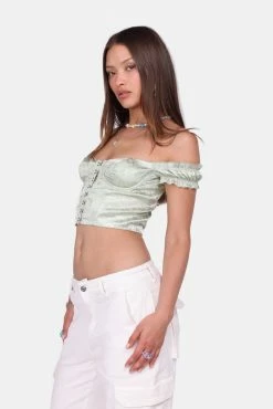 Adika Bridgeton Jacquard Off-Shoulder Top