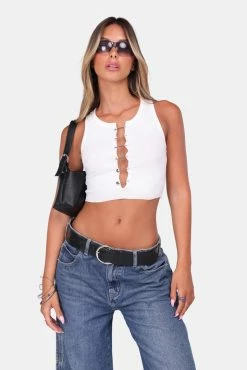 Adika Slice & Dice Cropped Tank Top