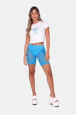 Adika Flora Lace Biker Shorts New