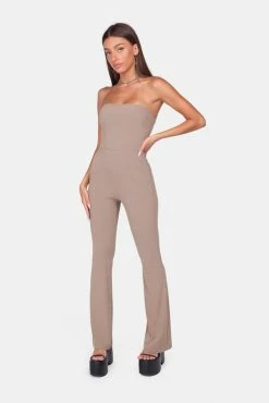 Adika Kimchi Flared Tube Jumpsuit New