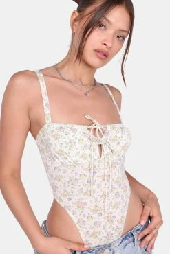 Adika Ok Bloomer High Leg Bodysuit New