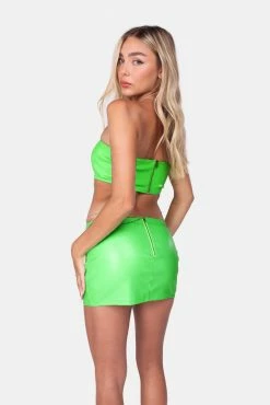 Adika New Brain Freeze PU Bandeau Top