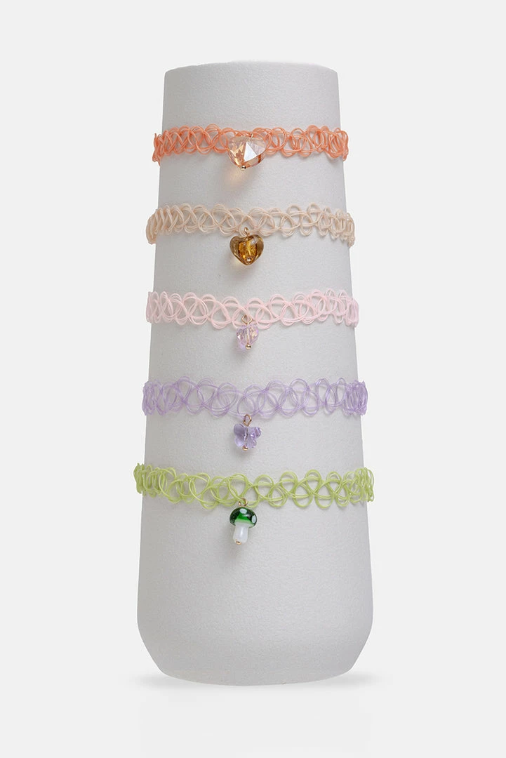 Best reviews of ✔️ Adika Wink 5-Pack Pendant Lace Chokers ⌛ 1 Adika Wink 5-Pack Pendant Lace Chokers