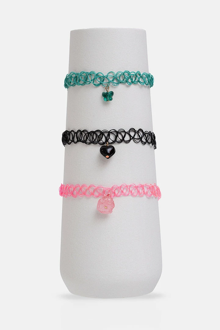 Buy ๐ฅ Adika Humphrey 3-Pack Pendant Lace Chokers New ๐ 1 Adika Humphrey 3-Pack Pendant Lace Chokers New