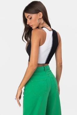 Adika Summers Color-Block Crop Top OUTLET