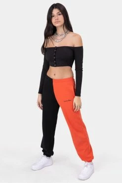 Adika Bader Ribbed Off-Shoulder Top