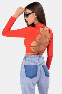 Discount 🔔 Adika OUTLET String Open-Back Crop Top 🔥 8 Adika OUTLET String Open-Back Crop Top