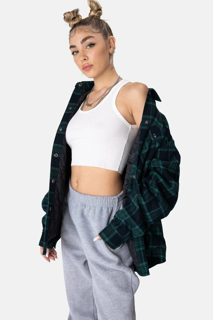 Hot Sale 😍 Adika Cobain Oversized Plaid Jacket 👏 3 Adika Cobain Oversized Plaid Jacket