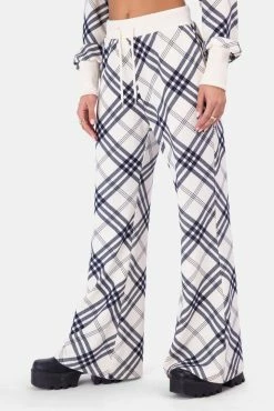 Adika Tarts Flared Plaid Sweatpants Y2K Fever