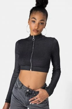 Adika OUTLET Wiz Front Zip Crop Top
